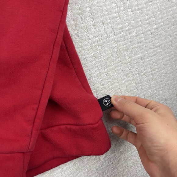 Vintage Avirex Y2K Hoodie Sweatshirt Size M Tiger Patch 63RD Fighter Squad Red - Picture 7 of 16